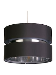 Searchlight Grey Noir Drum Shade - Image 3 of 4