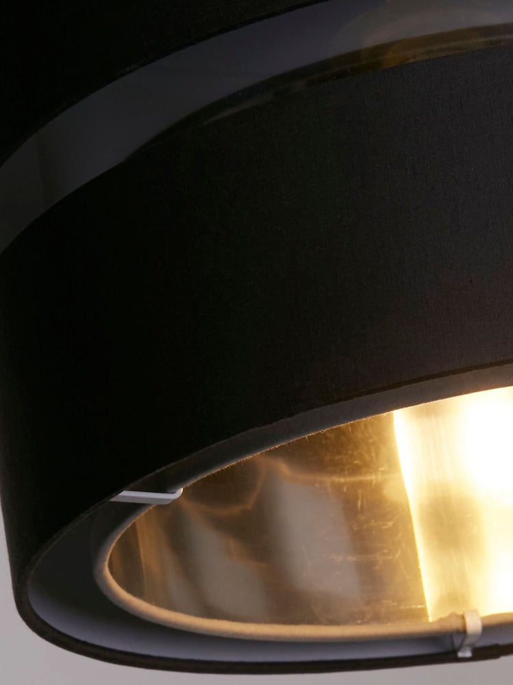 Searchlight Grey Noir Drum Shade - Image 4 of 4 Searchlight Grey Noir Drum Shade - Image 4 of 4