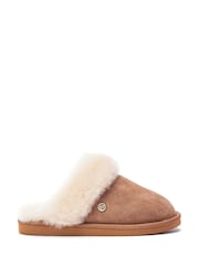 Moda in Pelle Nightfall Shearling Slippers Mules - Image 1 of 4