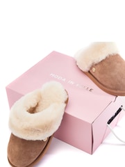 Moda in Pelle Nightfall Shearling Slippers Mules - Image 4 of 4