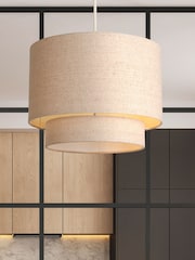 Searchlight Natural Gemini Drum Shade - Image 1 of 4