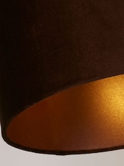 Searchlight Chocolate Truffle Velvet Drum Shade - Image 4 of 4