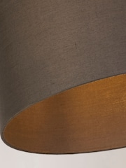 Searchlight Grey Dove Cotton Drum Shade - Image 4 of 4