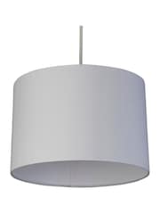 Searchlight White Glacier Cotton Drum Shade - Image 3 of 4