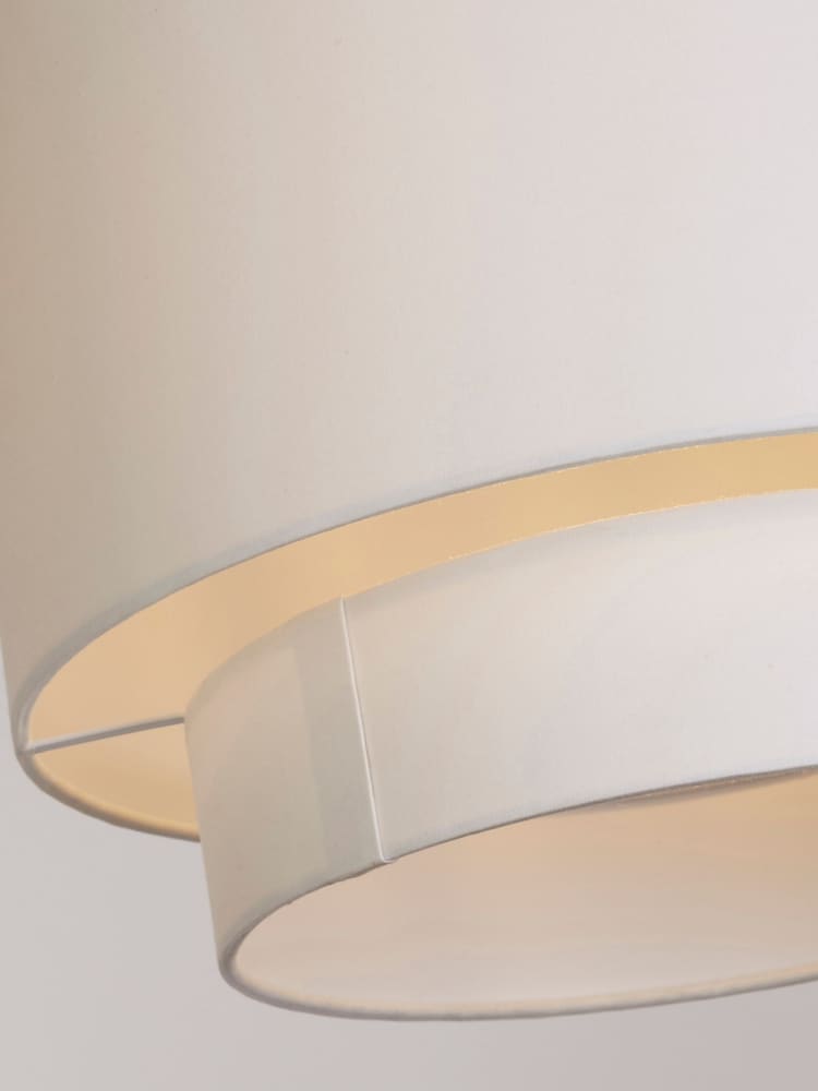 Searchlight White Arctic Drum Shade - Image 4 of 4