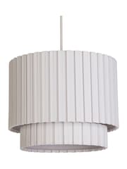 Searchlight White Alabaster Box Pleat Shade - Image 3 of 4