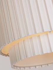 Searchlight White Alabaster Box Pleat Shade - Image 4 of 4