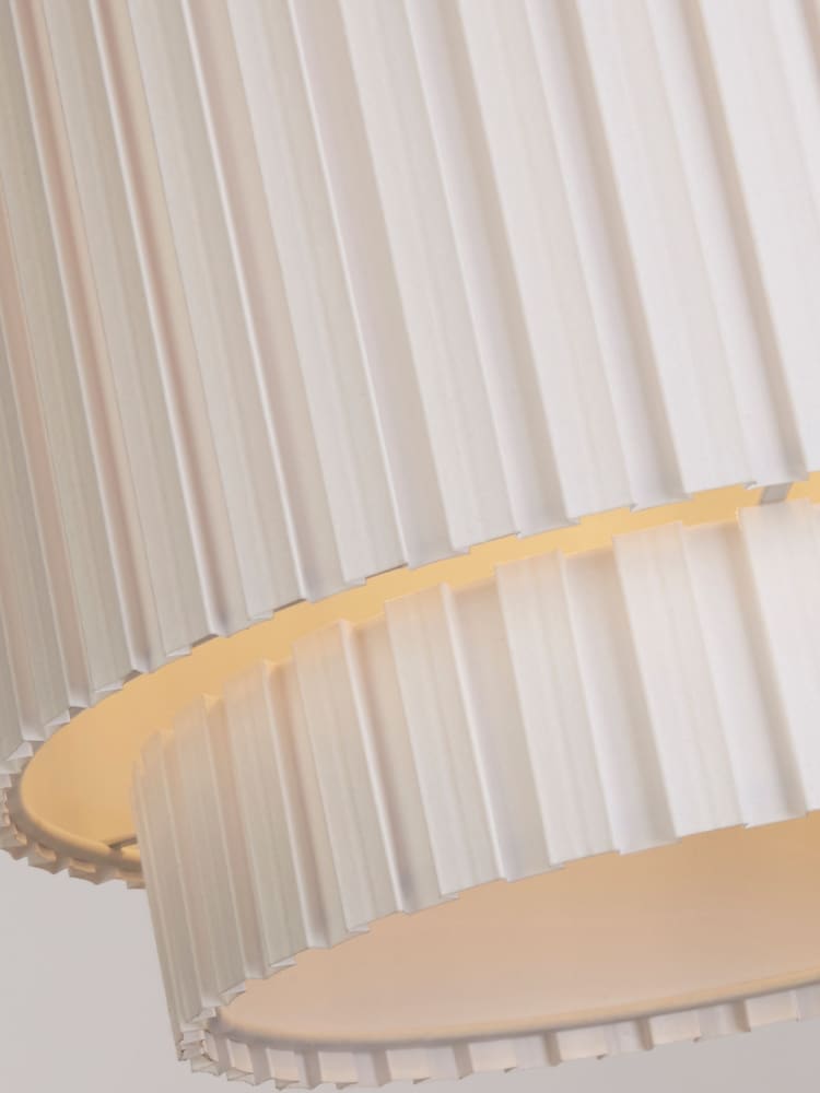 Searchlight White Alabaster Box Pleat Shade - Image 4 of 4 Searchlight White Alabaster Box Pleat Shade - Image 4 of 4