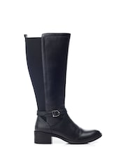 Moda in Pelle Radelle Buckle Detail Leather Riding Boots - Image 1 of 4