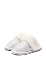 Moda in Pelle Nightfall Shearling Slippers Mules - Image 2 of 4