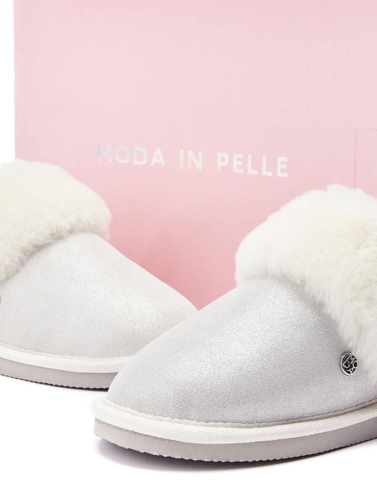Moda in Pelle Nightfall Shearling Slippers Mules - Image 4 of 4