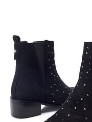 Moda in Pelle Pernelle Studded Front Detailed Smart Black Boots - Image 4 of 4