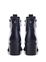 Moda in Pelle Perth Pointed Toe Zip Detail Leather Boots - Image 3 of 4