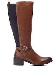 Moda in Pelle Radelle Buckle Detail Leather Riding Boots - Image 1 of 4