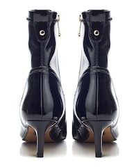 Moda in Pelle Petuniah Kitten Heel Smart Patent Chelsea Black Boots - Image 3 of 4
