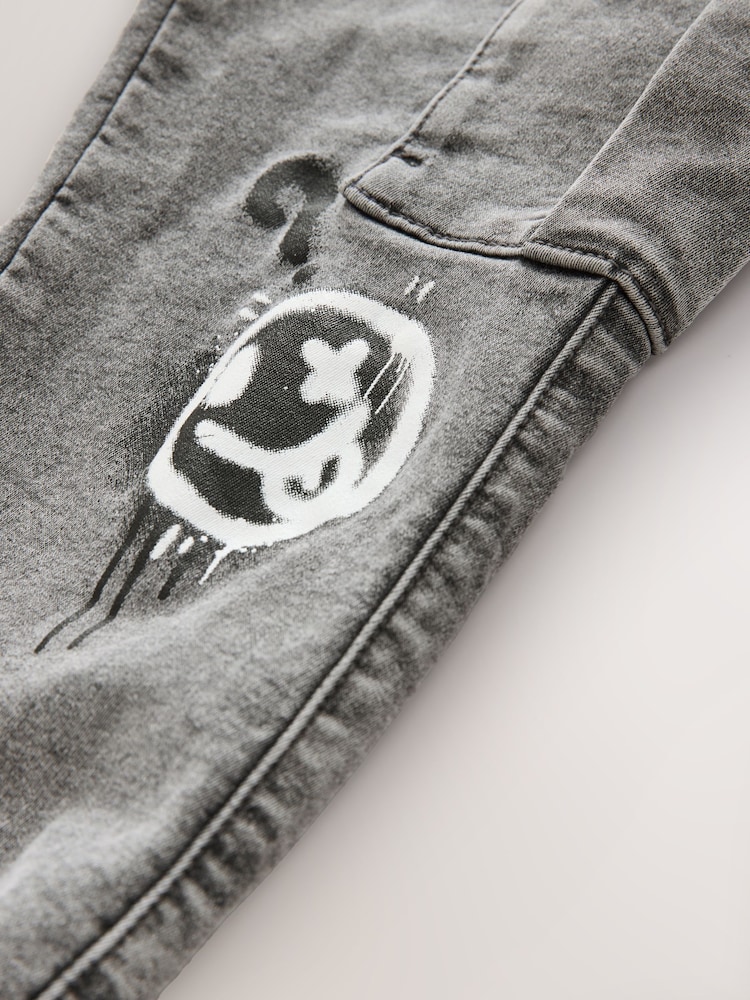 Grey Graffiti Cargo Jeans With Elasticated Waist (3-16yrs) - Image 4 of 4 Grey Graffiti Cargo Jeans With Elasticated Waist (3-16yrs) - Image 4 of 4