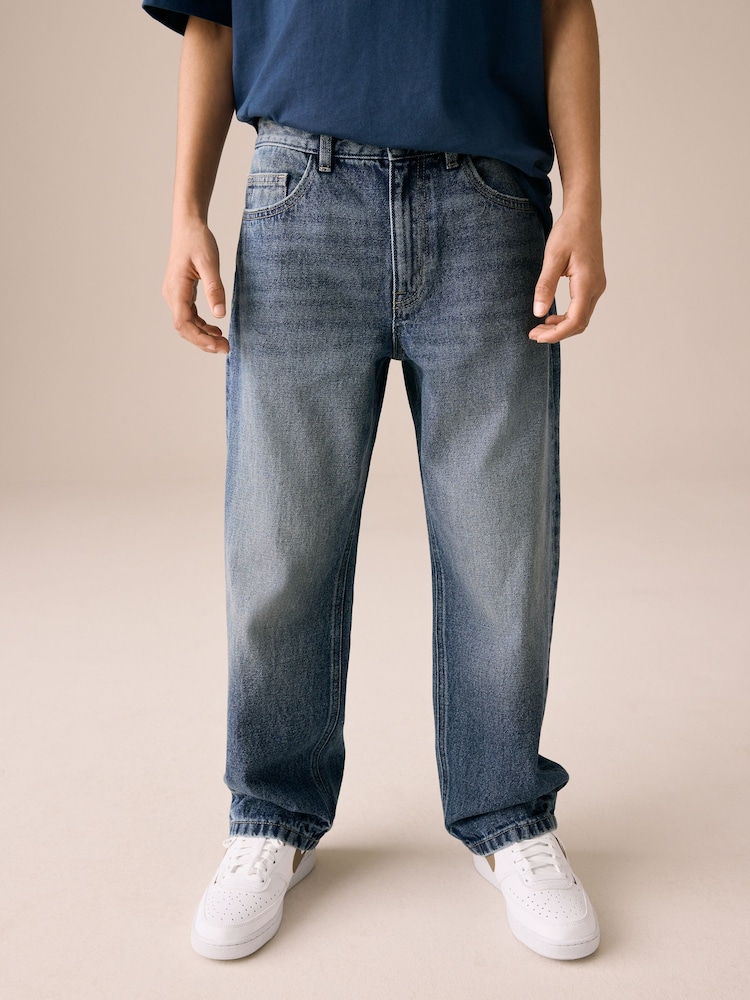 Dark Blue Denim Wide Fit Authentic Jeans (3-16yrs) - Image 1 of 7