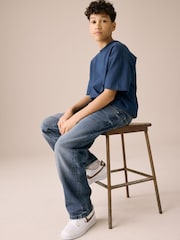 Dark Blue Denim Wide Fit Authentic Jeans (3-16yrs) - Image 4 of 7