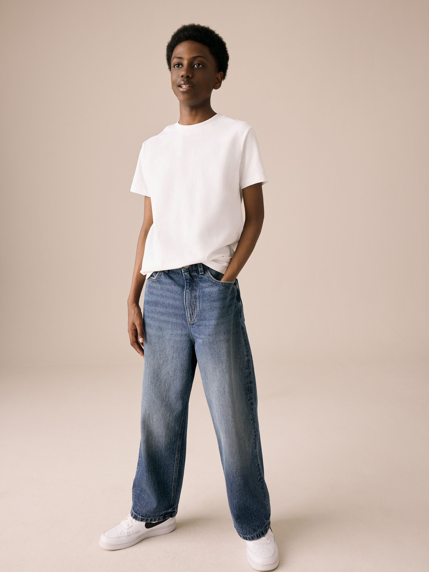 Buy Dark Blue Denim Super-wide Fit Authentic Jeans (3-16yrs) from