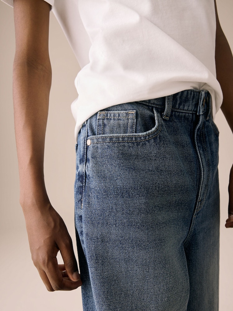 Dark Blue Denim Super-wide Fit Authentic Jeans (3-16yrs) - Image 5 of 5