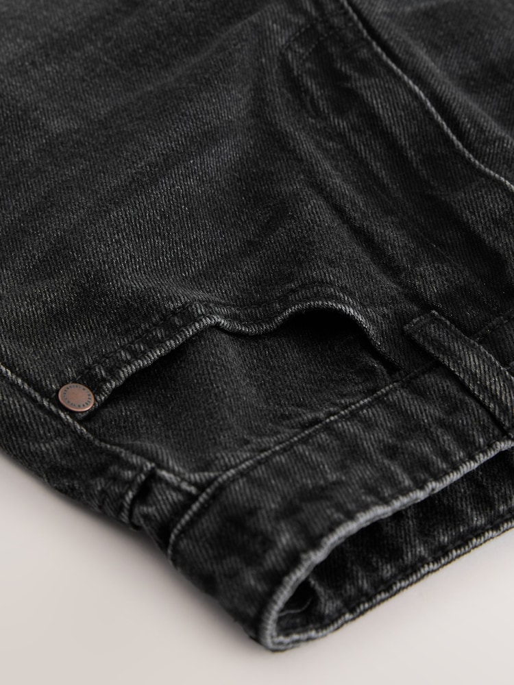 Washed Black Wide Fit Authentic Jeans (3-16yrs) - Image 8 of 8 Washed Black Wide Fit Authentic Jeans (3-16yrs) - Image 8 of 8