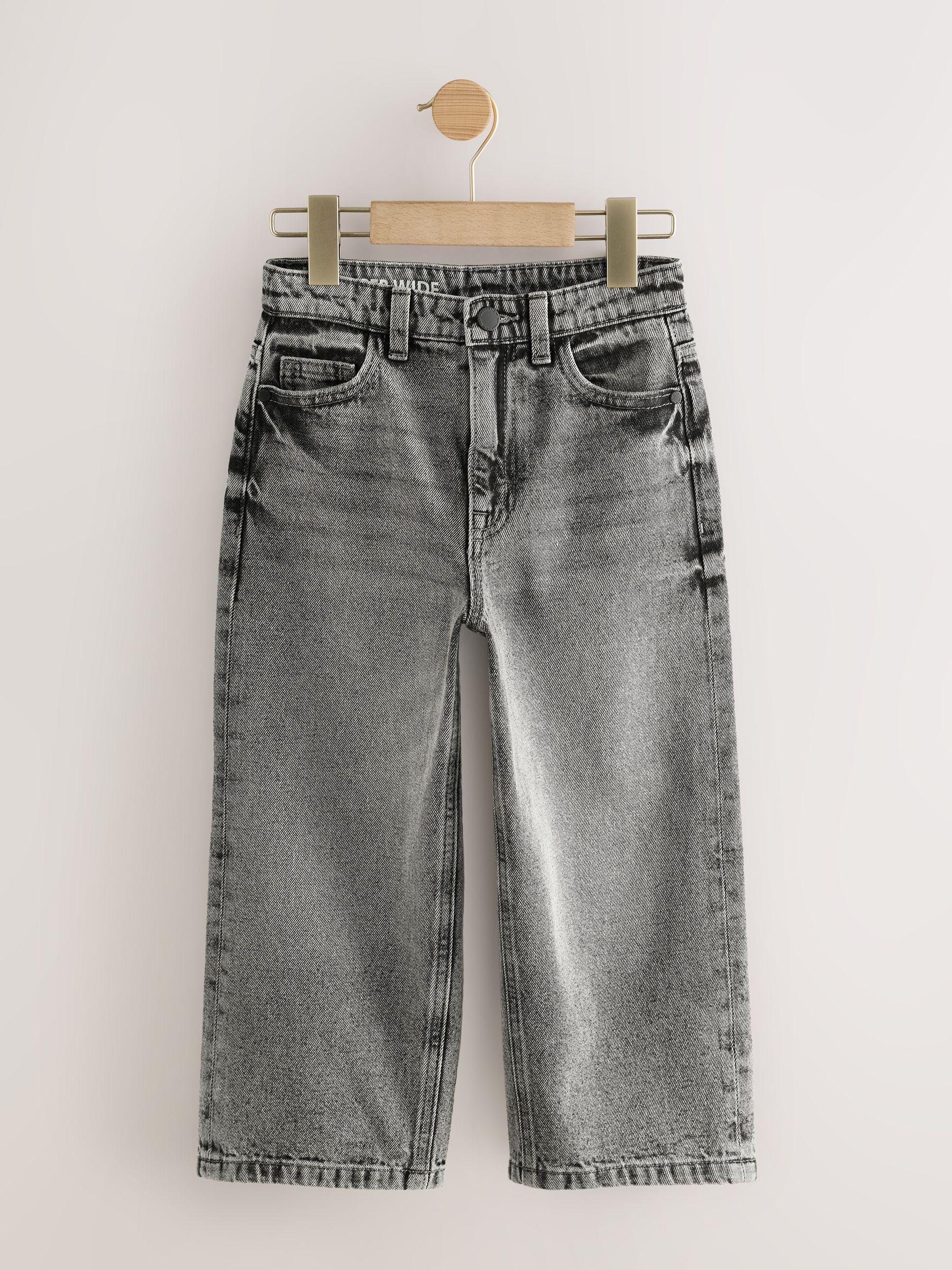 Buy Dark Grey Super-wide Fit Authentic Jeans (3-16yrs) from Next USA