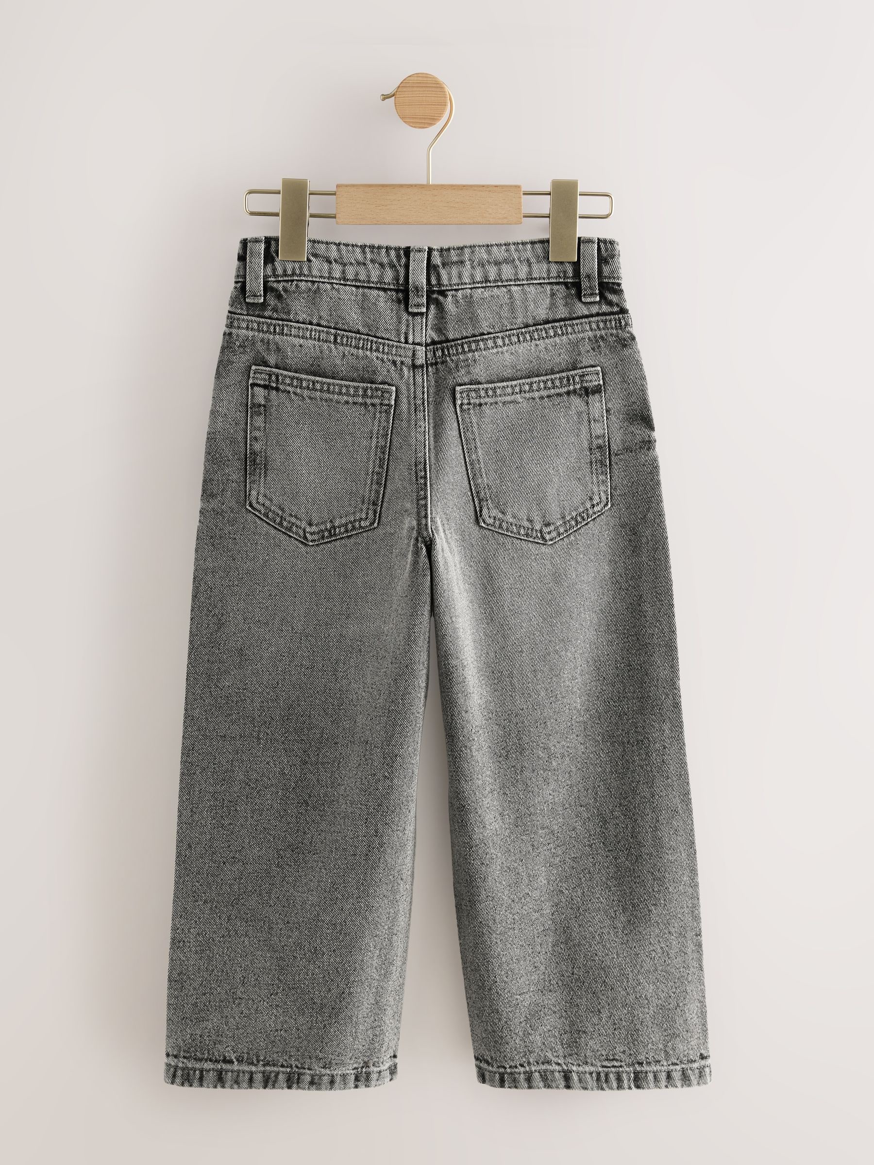 Buy Dark Grey Super-wide Fit Authentic Jeans (3-16yrs) from Next USA