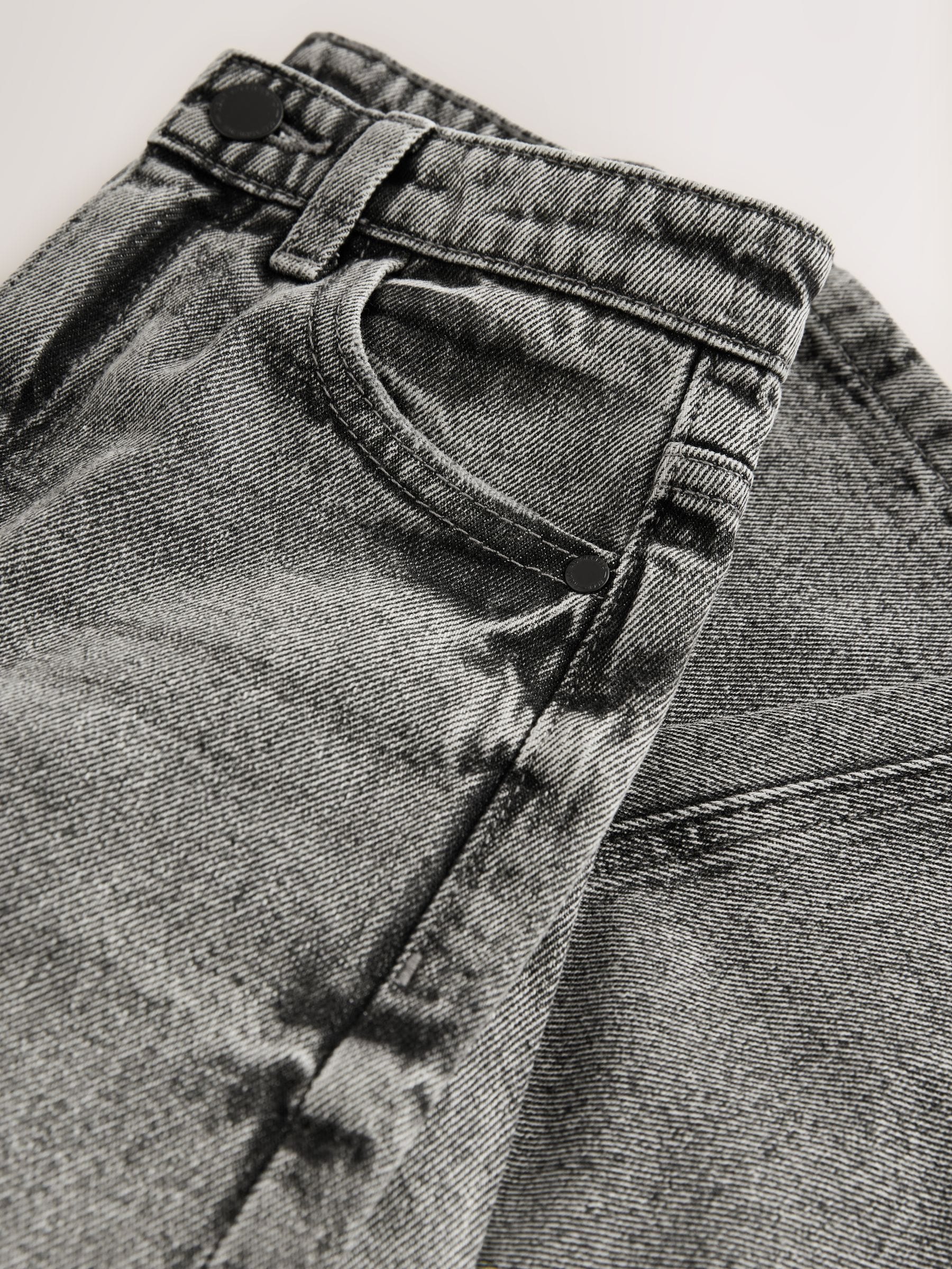 【CS】coated wide denim pants (dark gray) Buy Dark Grey Super-wide Fit Authentic Jeans (3-16yrs) from Next USA