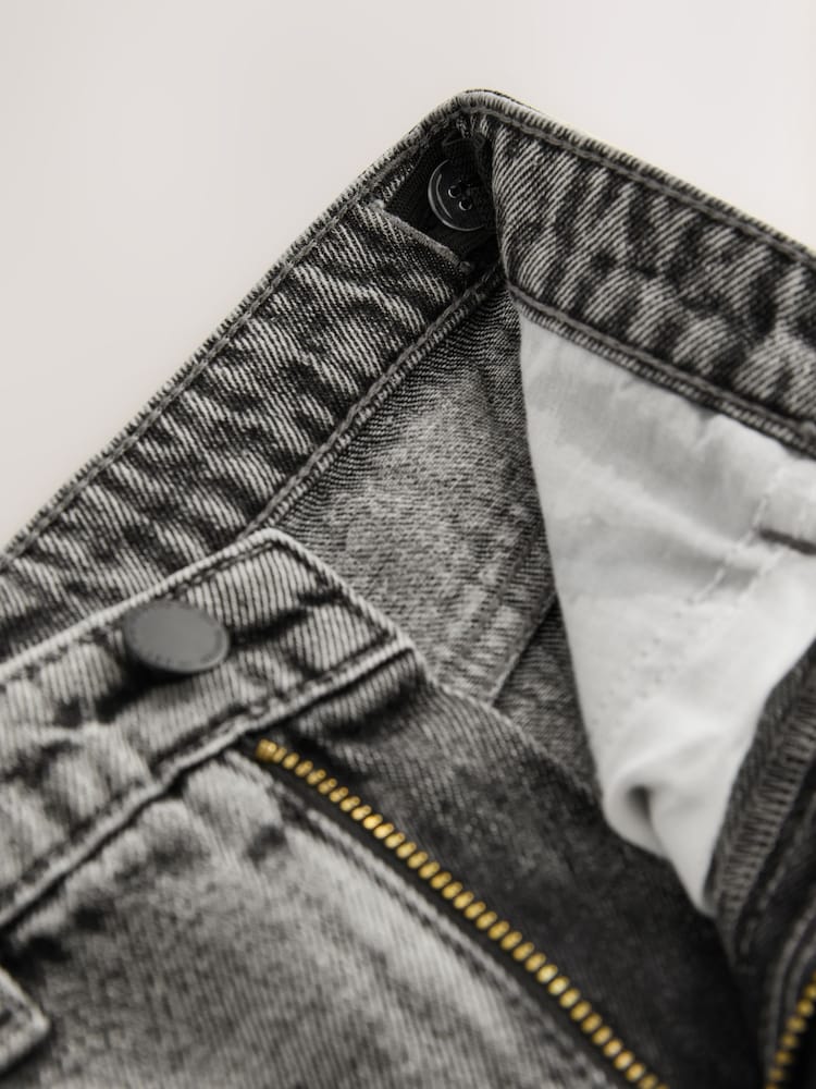 Dark Grey Super-wide Fit Authentic Jeans (3-16yrs) - Image 8 of 8 Dark Grey Super-wide Fit Authentic Jeans (3-16yrs) - Image 8 of 8