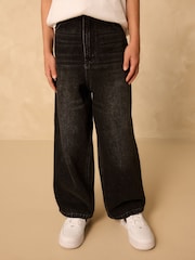 Washed Black Super-wide Fit Authentic Jeans (3-16yrs) - Image 1 of 4