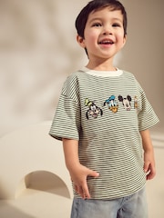 В зеленую полоску - Футболка с короткими рукавами Mickey Mouse (3мес.-8лет) - Image 1 of 8