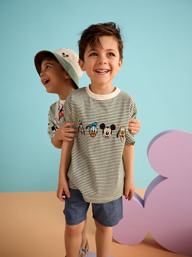 Rayas verdes - Mickey Mouse Short Sleeve T-Shirt (3mths-8yrs) - Imagen 1 de 9 Rayas verdes - Mickey Mouse Short Sleeve T-Shirt (3mths-8yrs) - Imagen 1 de 9