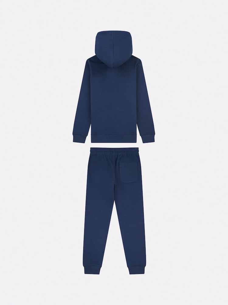 Azul marino - New Balance Boys Brush Back Stacked Logo Hoodie Set - Imagen 2 de 5