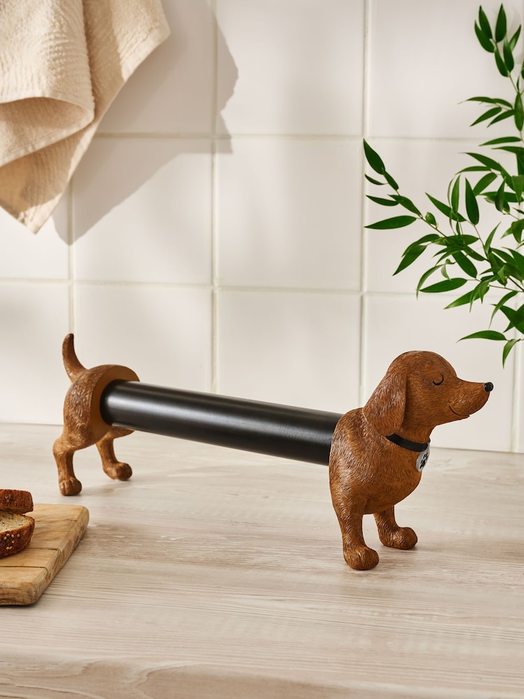 Brown Sausage Dog Kitchen Roll Holder - Image 2 of 4 Brown Sausage Dog Kitchen Roll Holder - Image 2 of 4