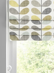 Orla Kiely Seagrass and Duckegg Blue Scribble Stem Made to Measure 100% Cotton Roman Blind - Image 5 of 6