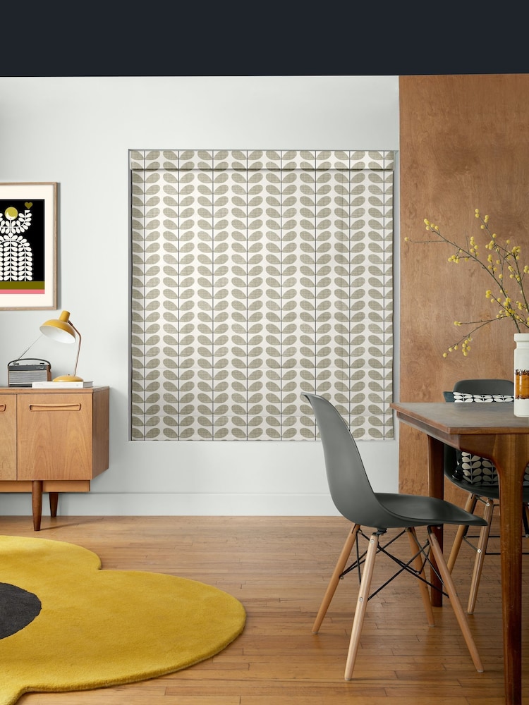 Orla Kiely Grey Scribble Stem Made to Measure 100% Cotton Roman Blind - Image 2 of 6