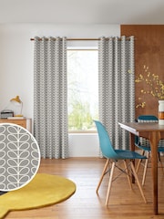 Orla Kiely Silver Linear Stem Made to Measure Curtains - Image 1 of 10