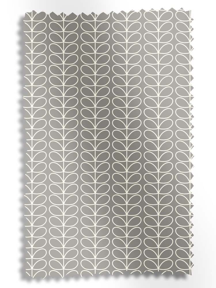 Orla Kiely Silver Linear Stem Made to Measure Curtains - Image 10 of 10