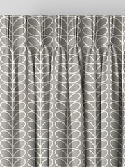Orla Kiely Silver Linear Stem Made to Measure Curtains - Image 6 of 10