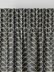 Orla Kiely Cool Grey Linear Stem Made to Measure 100% Cotton Curtains - Image 6 of 9