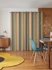 Orla Kiely Multi Duo Multi Made to Measure 100% Cotton Curtains - Image 2 of 9