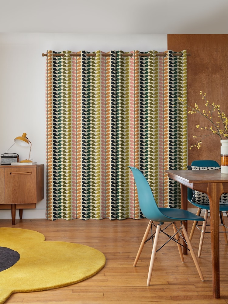 Orla Kiely Multi Duo Multi Made to Measure 100% Cotton Curtains - Image 2 of 9