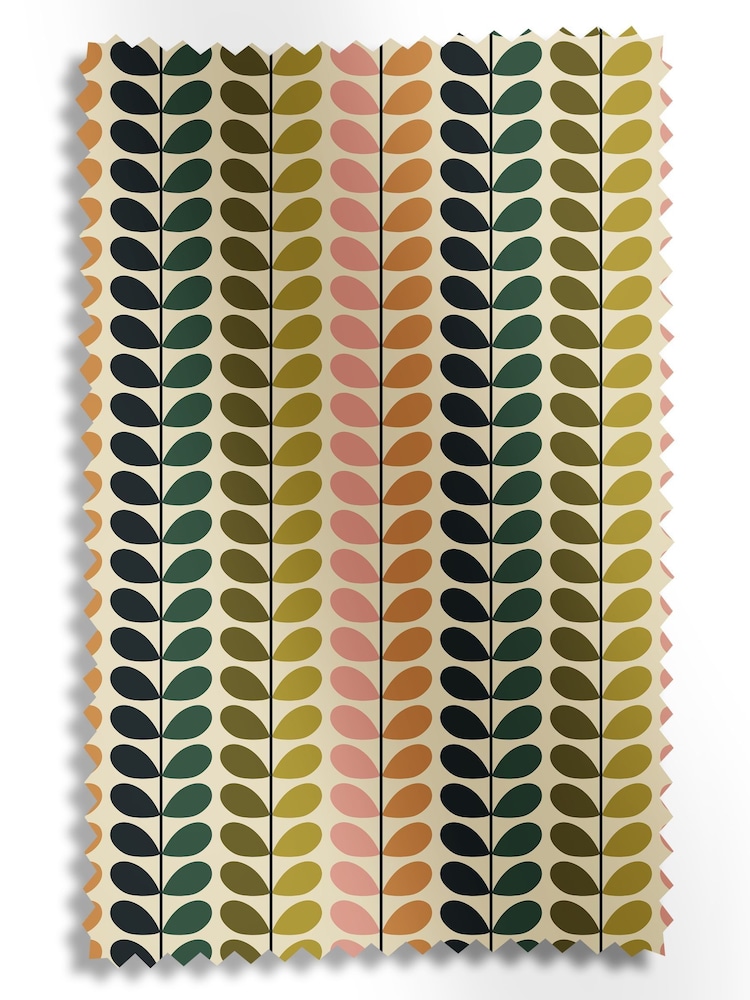 Orla Kiely Multi Duo Multi Made to Measure 100% Cotton Curtains - Image 9 of 9