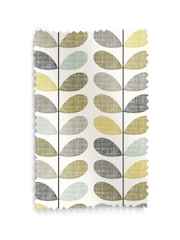 Orla Kiely Seagrass and Duckegg Blue Scribble Stem Made to Measure 100% Cotton Curtains - Image 9 of 9