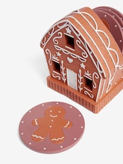 Set of 4 Natural Gingerbread Light Up Coasters - Image 3 of 3