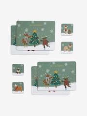 Set of 4 Christmas Hamish Corkback Placemats and Coasters Set - Slika 4 iz 4