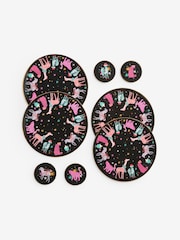 Set of 4 Christmas Party Animal Print Corkback Placemats and Coasters Set - Slika 1 iz 1