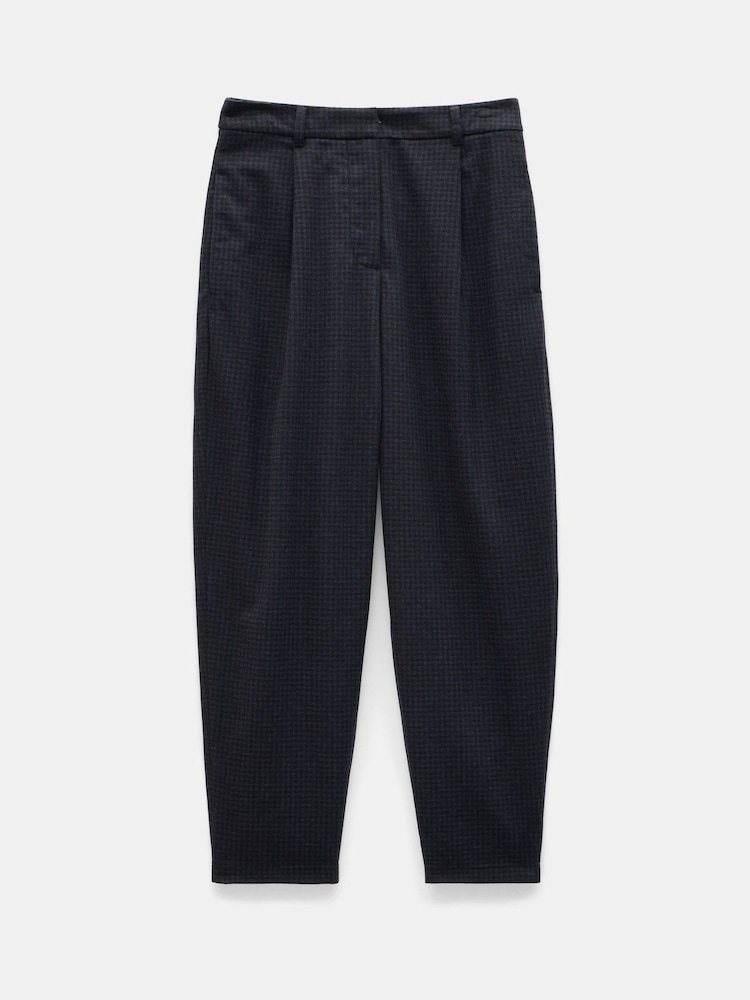 Hush Blue Ruby Check Wool Blend Trousers - Image 5 of 5