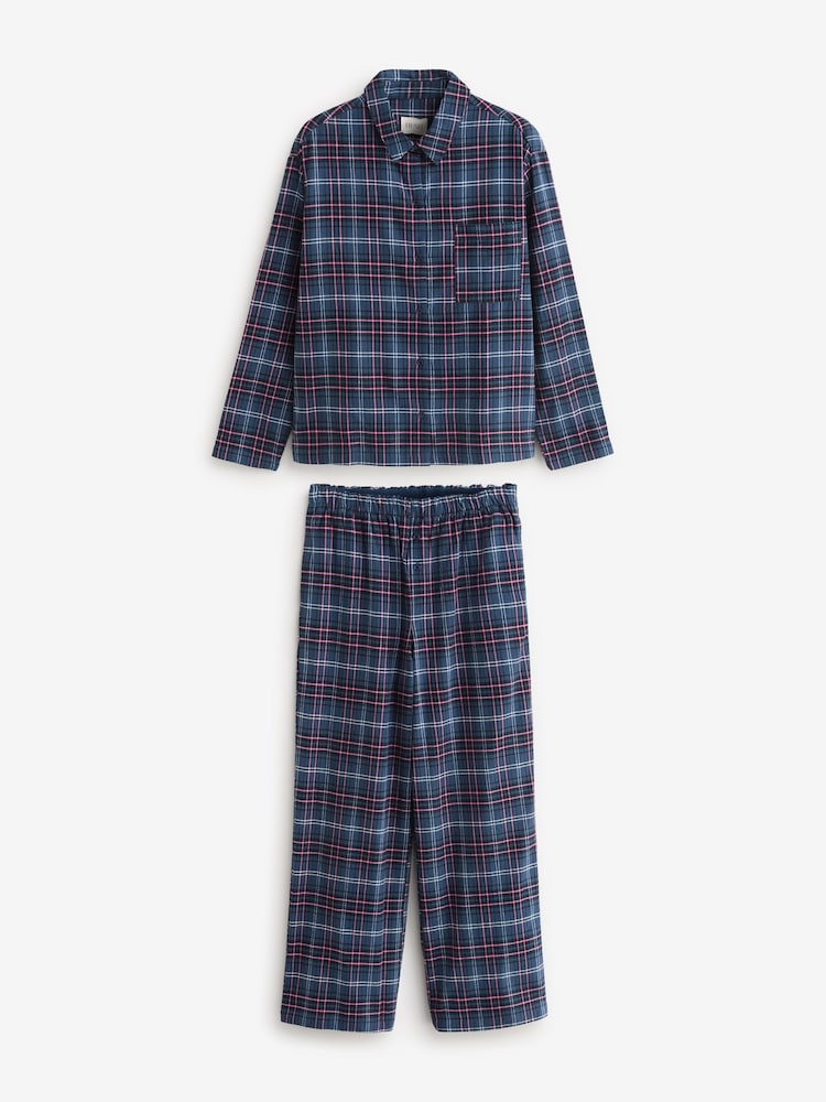 Hush Luella Pyjama aus 100 % gebürsteter Baumwolle mit Karomuster - Bild 1 von 3
