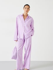 Hush Purple Luella Brushed Twill Pyjamas - Image 1 of 5